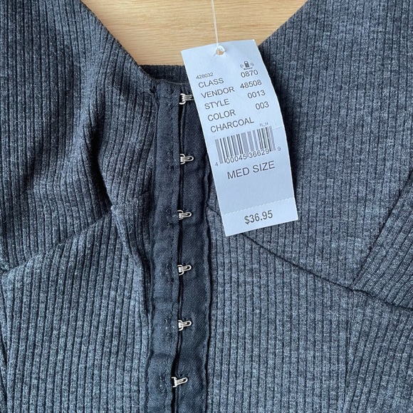 L.A. Hearts Gray Clasp Hook Up Mini Dress New With Tags - Picture 3 of 11